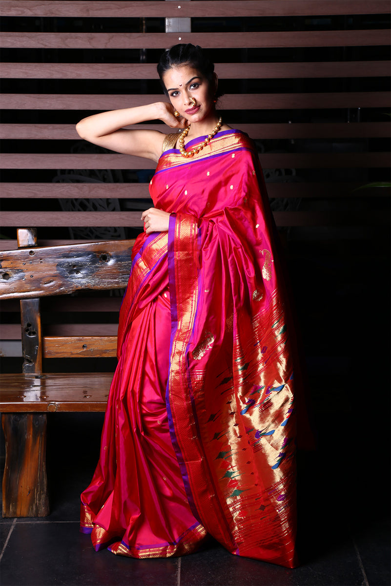 Pure Silk Handloom Yeola Paithani Saree in Pune at best price by