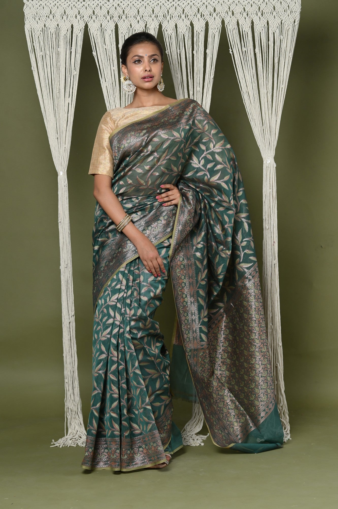 Multi Color Handloom Silk Printed Function Wear Fancy Saree in 2024 | Fancy  sarees, Festival wear, Saree collection