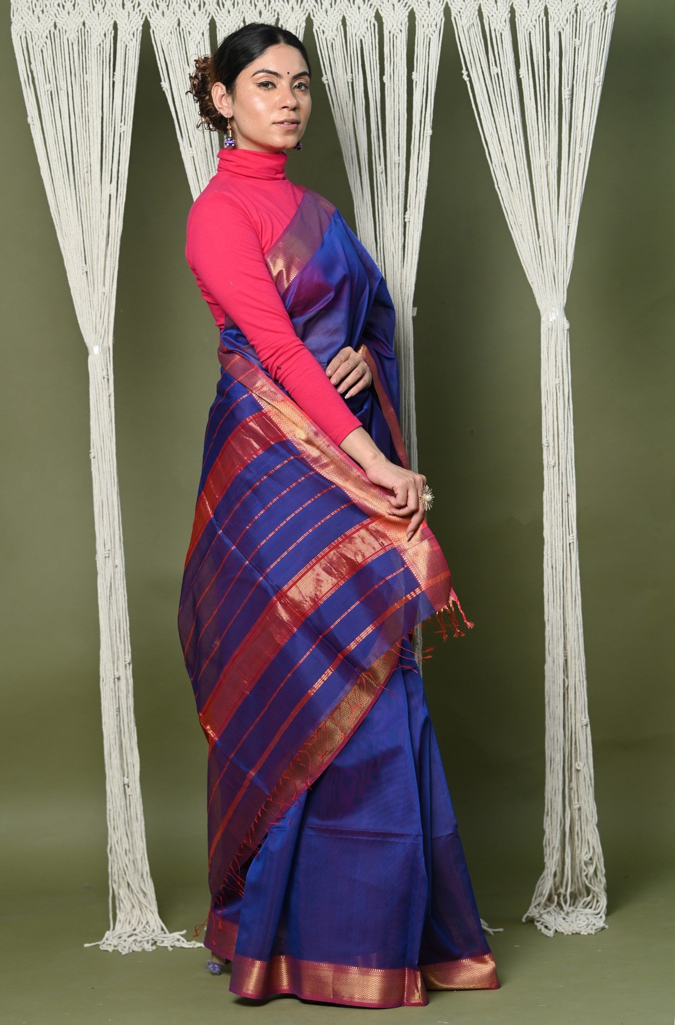 Handloom Pure Cotton-Silk Sarees| Ilkal Sarees with Blouse Online
