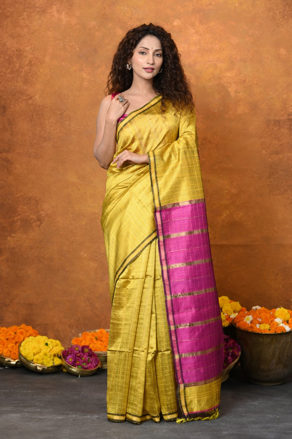 Beautiful Pure tussar Silk Saree