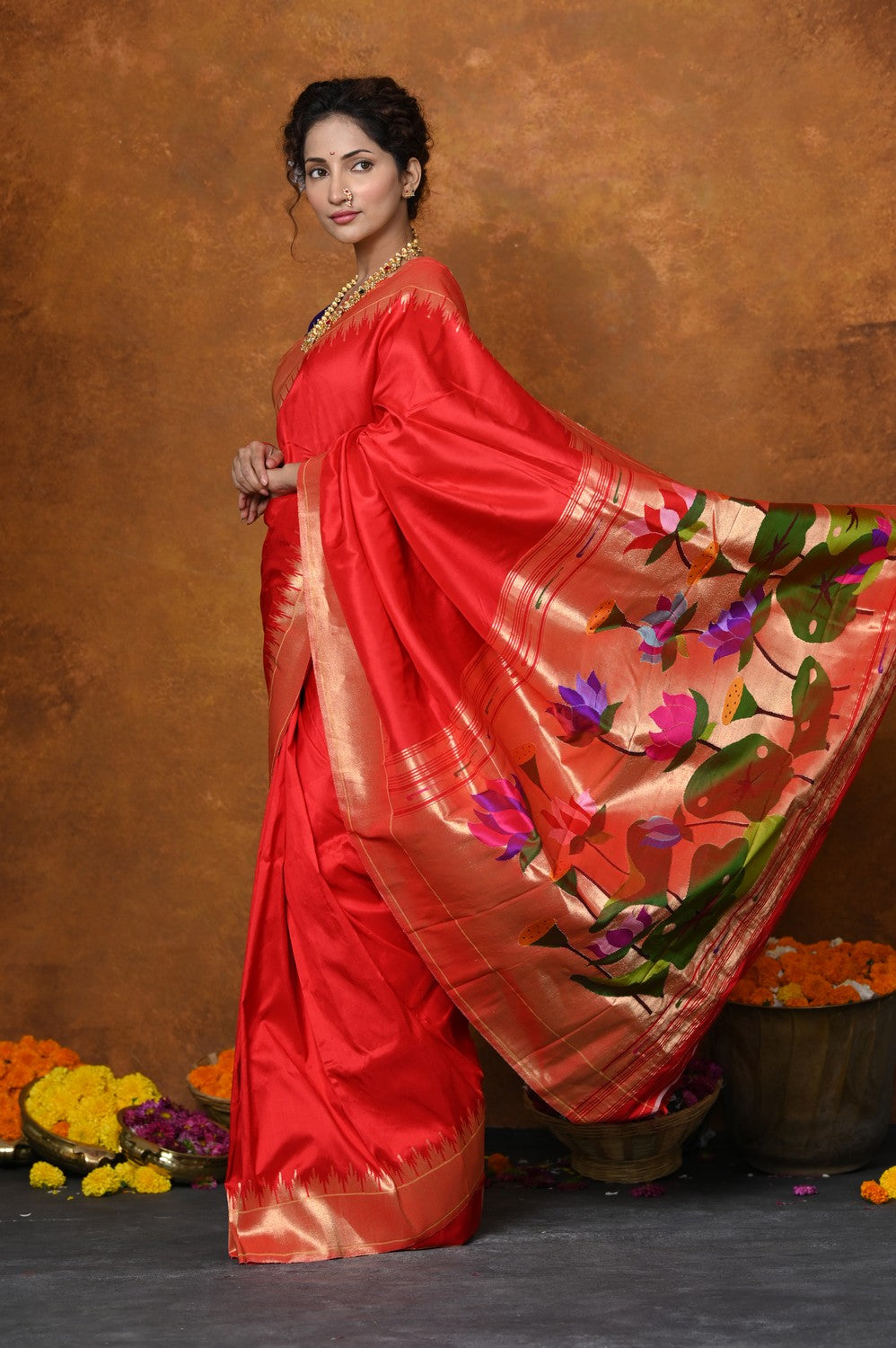 Diwali Special Multi Color Digital Print Saree