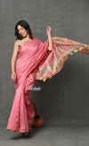 Tyohaar ~ Exclusive! Cotton By Silk Handloom Saree By Khadigram Certified Weavers - Sage Pink