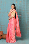 Anokhi ~ Handloom Pure Soft Silk Saree with Designer Pallu ~ Peachy Pink (Limited Edition)