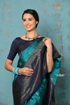 Anokhi ~ Handloom Pure Soft Silk Saree with Designer Pallu ~ Aqua Blue (Limited Edition)