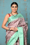 Anokhi ~ Handloom Pure Soft Silk Saree with Designer Pallu ~ Shell Pink & Sea Green (Limited Edition)