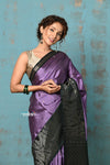 Anokhi ~ Handloom Pure Soft Silk Saree with Designer Pallu ~ Prewinkle Purple (Limited Edition)