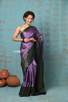  Anokhi ~ Handloom Pure Soft Silk Saree with Designer Pallu ~ Prewinkle Purple (Limited Edition)