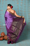 Anokhi ~ Handloom Pure Soft Silk Saree ~ Violet Mist with Designer Border  (Limited Edition)