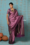 Anokhi ~ Handloom Pure Soft Silk Saree with Designer Pallu ~ Trending Mauve (Limited Edition)