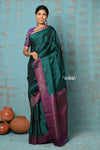 Anokhi ~ Handloom Pure Soft Silk Saree with Designer Pallu ~ Bottle Green (Limited Edition)