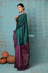 Anokhi ~ Handloom Pure Soft Silk Saree with Designer Pallu ~ Bottle Green (Limited Edition)