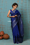 Anokhi ~ Handloom Pure Soft Silk Saree with Designer Pallu ~ Porcelain Blue (Limited Edition)