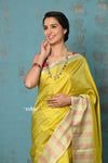 Anokhi ~ Handloom Pure Soft Silk Saree with Designer Pallu ~ Lime Green (Limited Edition)