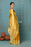 Anokhi ~ Handloom Pure Soft Silk Saree with Designer Pallu ~ Yellow (Limited Edition)