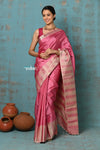 Anokhi ~ Handloom Pure Soft Silk Saree with Designer Pallu ~ Petal Pink (Limited Edition)