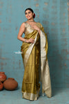 Anokhi ~ Handloom Pure Soft Silk Saree with Designer Pallu ~ Golden Hue (Limited Edition)