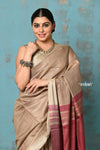 Anokhi ~ Handloom Pure Silk Designer Pallu ~ Sunset Slate (Limited Edition)