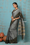 Anokhi ~ Handloom Pure Soft Silk Saree with Designer Pallu ~ Grey (Limited Edition)