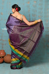 Anokhi ~ Handloom Pure Soft Silk Saree with Designer Pallu ~ Heather Purple (Limited Edition)