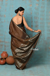 Anokhi ~ Handloom Pure Soft Silk Saree with Designer Pallu ~ Brown (Limited Edition)