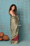 Anokhi ~ Handloom Pure Soft Silk Saree with Designer Pallu ~ Wine Maroon (Limited Edition)