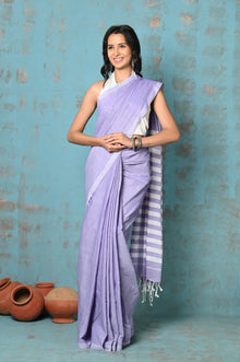  Tyohaar ~ Exclusive! Mul Cotton Saree ~ Lavender