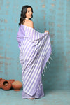 Tyohaar ~ Exclusive! Mul Cotton Saree ~ Lavender