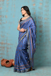 Tyohaar ~ Designed By VMI~ Handloom Pure Tussar Silk Saree With Handblock Print