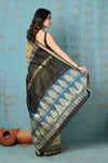 Tyohaar ~ Chanderi Cotton Natural Dye Handblock Printed Saree - Yellow