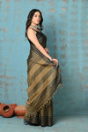 Tyohaar ~ Cotton Saree With Border - Copper