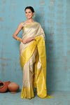 Anokhi ~ Handloom Pure Soft Silk Saree with Designer Pallu ~ Lime Yellow(Limited Edition)