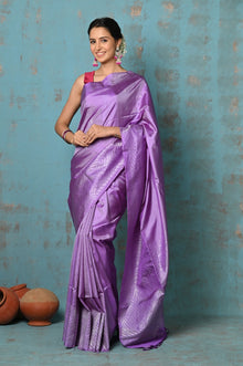  Anokhi ~ Handloom Pure Soft Silk Saree with Designer Pallu ~ Lavender