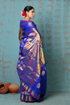 Tyohaar ~ Exclusive Handloom Pure Silk Maharani Paithani With Contrast Pallu~ Dual Tone Blue Green