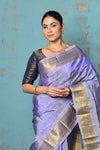 Tyohaar ~ Exclusive Handloom Pure Silk Paithani With Maharani Pallu ~ Lavender