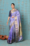 Tyohaar ~ Exclusive Handloom Pure Silk Paithani With Maharani Pallu ~ Lavender