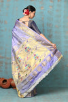 Tyohaar ~ Exclusive Handloom Pure Silk Paithani With Maharani Pallu ~ Lavender