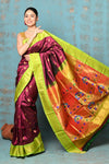 Tyohaar ~ Exclusive Handloom Pure Silk Paithani With Contrast Pallu ~ Most Traditional Maroon