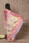 Tyohaar ~ Signature Weave! Handloom Pure Silk Maharani Paithani Saree with Exclusive Maharani Pallu ~ Pink & Golden