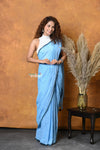 Mastaani ~ Mul Cotton Khadi Design Handloom Woven Saree - Blue