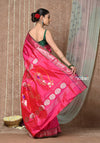 Tyohaar ~ Signature Handloom Pure Silk Paithani Saree with Handcrafted Nath Pallu ~ Blush Pink (By Government Certified Weavers)