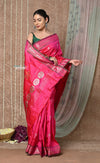 Tyohaar ~ Signature Handloom Pure Silk Paithani Saree with Handcrafted Nath Pallu ~ Blush Pink (By Government Certified Weavers)