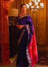 Mitali's Choice ~ Signature Weave! Handloom Pure Silk Paithani Saree with Revival Asawali Pallu~ Gleaming Blue