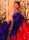 Mitali's Choice ~ Signature Weave! Handloom Pure Silk Paithani Saree with Revival Asawali Pallu~ Gleaming Blue