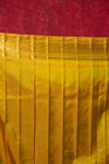 Gadwal Pure Silk Handloom Saree in Beige with Dual Tone Green Yellow Border (Limited Edition)