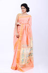 Handloom Cotton Paithani (Peach)