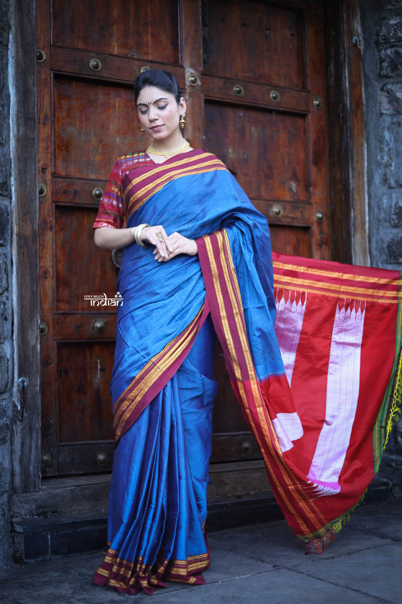 Ilkal Saree - Pure silk small temple border design ilkal... | Facebook